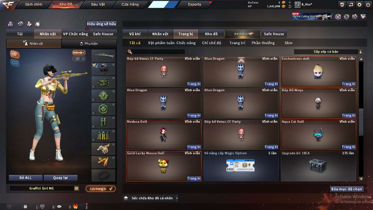 shop acc cf uy tin gia re